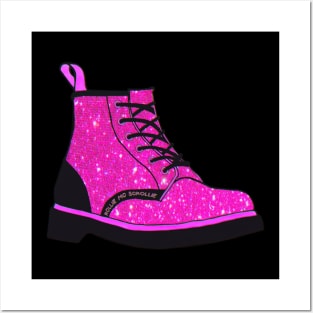 Glittery Pink Boot Posters and Art